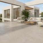 Seamless Microtopping finish for outdoors